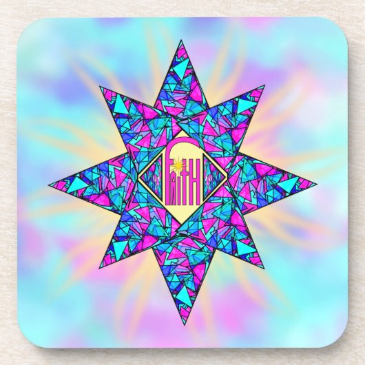 Faith ~ Star Getränkeuntersetzer (Vorderseite)