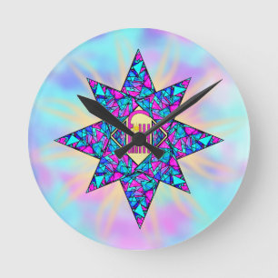 Faith ~ Star Runde Wanduhr