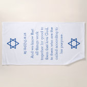 Faith Star von David Scripture Sherpa Strandtuch (Vorderseite)