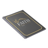 "Faith" Statement Journal - Minimalist Typography  Notizblock (Rechte Seite)