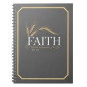 "Faith" Statement Journal - Minimalist Typography  Notizblock (Vorderseite)