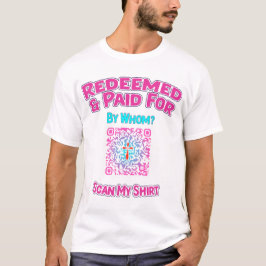 Faith Statement-Shirt mit QR-Code-Beispiellink T-Shirt