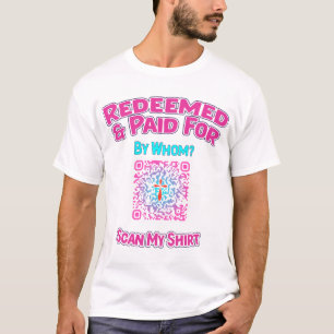 Faith Statement-Shirt mit QR-Code-Beispiellink T-Shirt