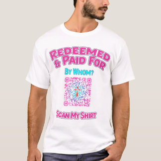 Faith Statement-Shirt mit QR-Code-Beispiellink T-Shirt