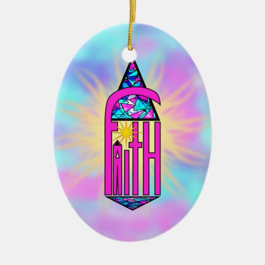 Faith ~ Steeple Keramik Ornament (Vorne)