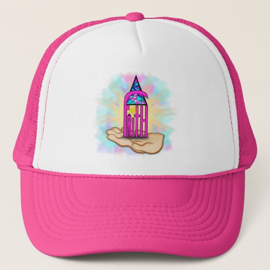 Faith ~ Steeple Truckerkappe (Vorderseite)