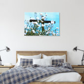 FAITH Stretched Canvas Print Leinwanddruck (Insitu (Schlafzimmer))