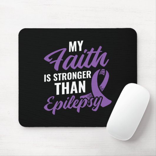 Faith Stronger als Epilepsy Epilepsy Awareness Pa Mousepad (Mit Mouse)