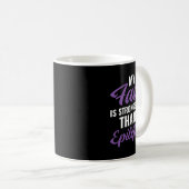 Faith Stronger Than Epilepsy Epilepsy Awareness Pa Kaffeetasse (VorderseiteRechts)