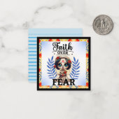 Faith Sugar Skull Mitteilungskarte (Vorderseite/Rückseite Beispiel)