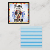 Faith Sugar Skull Mitteilungskarte (Vorne/Hinten)