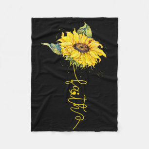 Faith Sunflower Semicolon Suicide Prevention Aware Fleecedecke