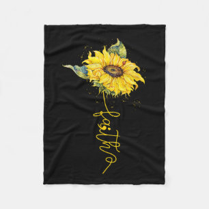 Faith Sunflower Semicolon Suicide Prevention Aware Fleecedecke