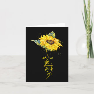 Faith Sunflower Semicolon Suicide Prevention Aware Karte