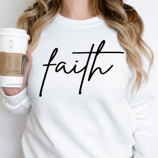 Faith Sweatshirt Womens Christlich Inspiration