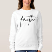 Faith Sweatshirt Womens Christlich Inspiration (Vorderseite)