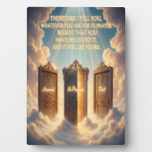 Faith Tabletop Plaque For Encouragement Fotoplatte (Vorderseite)