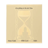 Faith & Timing Wellness Notepad Notizblock (Vorderseite)