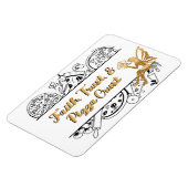 Faith Trust & Pizza Crust | Kreuztürmagnet Magnet (Linke Seite)