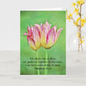 Faith Tulips Art Bible Verse Card Karte (Gelbe Blume)