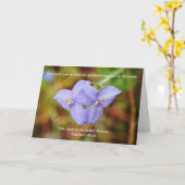 Faith Two Blue Wildblumen Gebetskarte Karte (Gelbe Blume)