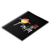 Faith Typografie mit Rose Notizblock (Linke Seite)