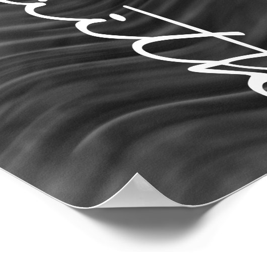 Faith Typografy Christlich Black and White Modern Poster (Ecke)