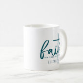 Faith Typografy Personalisiert Coffee/Tee/Kakao-Ta Kaffeetasse (VorderseiteRechts)