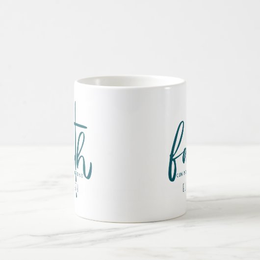 Faith Typografy Personalisiert Coffee/Tee/Kakao-Ta Kaffeetasse (Mittel)