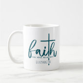 Faith Typografy Personalisiert Coffee/Tee/Kakao-Ta Kaffeetasse (Links)