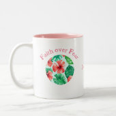 Faith und Aloha Zweifarbige Tasse (Links)