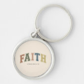 Faith Varsity Style Text Ephesians 2:18 Schlüsselanhänger (Vorne)