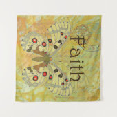 Faith Vintag Schmetterling Wandteppich (Vorderseite (Horizontal))