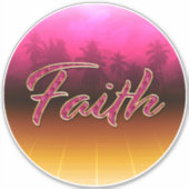 Faith Vorname Name golden pink Aufkleber Sticker (Vorderseite)