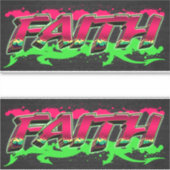 Faith Vorname Name Graffiti Aufkleber Sticker (Vorderseite)