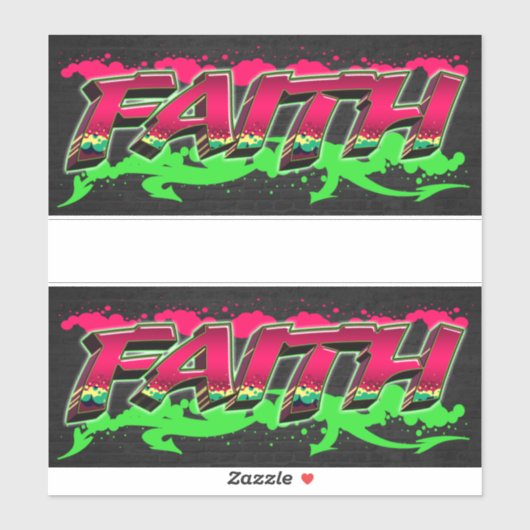 Faith Vorname Name Graffiti Aufkleber Sticker (Blatt)