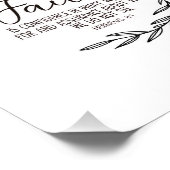 Faith Wall Art, Bible Verse, Hebräer 11:1 Fotodruck (Ecke)