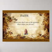 Faith Wall Hanging Art Poster (No Border Sides) (Vorne)