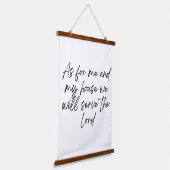 Faith Wall Tapestry Bauernstil Wandteppich Mit Holzrahmen (Gewinkelt)