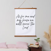 Faith Wall Tapestry Bauernstil Wandteppich Mit Holzrahmen (Schlafzimmer)