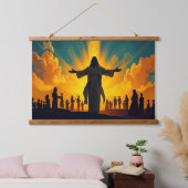 Faith Wall Tapestry Wandteppich Mit Holzrahmen (Schlafzimmer)