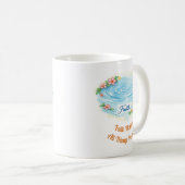 Faith Water Ripple Flowers Easter Christian Mug Kaffeetasse (VorderseiteRechts)