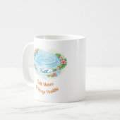 Faith Water Ripple Flowers Easter Christian Mug Kaffeetasse (Vorderseite Links)