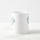 Faith Water Ripple Flowers Easter Christian Mug Kaffeetasse (Mittel)