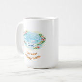 Faith Water Ripple Flowers Easter Christian Mug Kaffeetasse (Vorderseite Links)