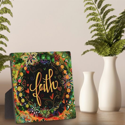 Faith Whimsical Boho Hübsch Inspirivity Easel Fotoplatte