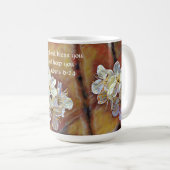 Faith White Blossom Blume Tasse Cup (VorderseiteRechts)