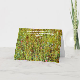 Faith Wildblumen Bible Verse Card Karte