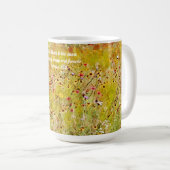 Faith Wildblumen Floral Bible Verse Faith Tasse (VorderseiteRechts)