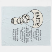 Faith Will Guide Fleecedecke (Vorderseite (Horizontal))